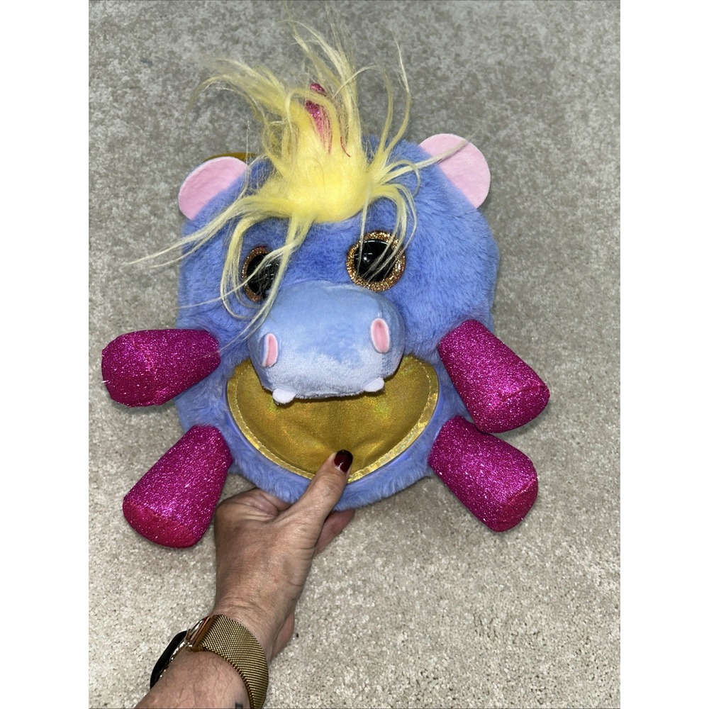 Rainbocorns Fairycorn Plush Toy Hippo Hippocorn Blue w Gold Wings 11 Zuru Inc